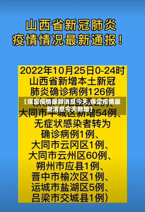 【保定疫情最新消息今天,保定疫情最新消息今天新增】-第2张图片
