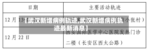 【武汉新增病例轨迹,武汉新增病例轨迹最新消息】-第2张图片