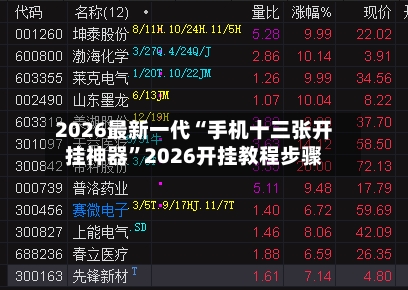 2026最新一代“手机十三张开挂神器”2026开挂教程步骤-第2张图片