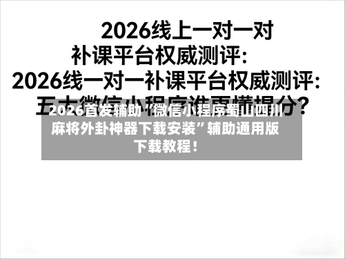 2026首发辅助“微信小程序蜀山四川麻将外卦神器下载安装	”辅助通用版下载教程！-第2张图片