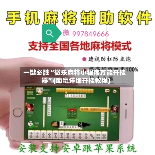 一键必胜“微乐麻将小程序万能开挂器”(助赢详细开挂教程)-第3张图片