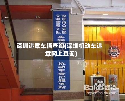 深圳违章车辆查询(深圳机动车违章网上查询)