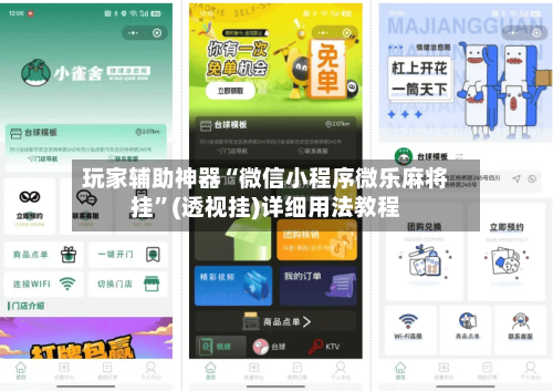 玩家辅助神器“微信小程序微乐麻将挂”(透视挂)详细用法教程-第3张图片