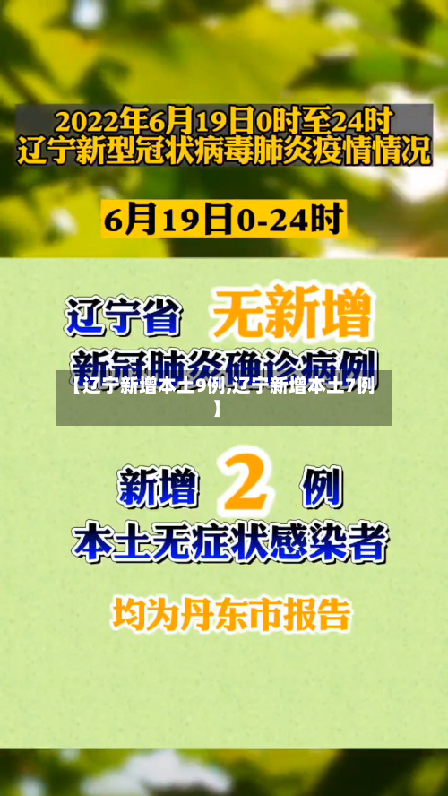 【辽宁新增本土9例,辽宁新增本土7例】-第2张图片