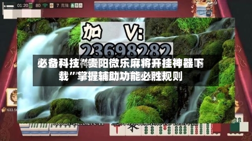 必备科技“贵阳微乐麻将开挂神器下载”掌握辅助功能必胜规则-第3张图片