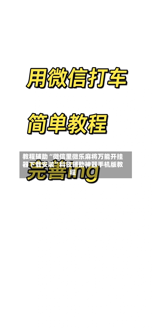 教程辅助“微信里微乐麻将万能开挂器下载安装	”科技辅助神器手机版教程-第2张图片