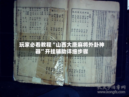 玩家必看教程“山西大唐麻将外卦神器”开挂辅助详细步骤-第3张图片