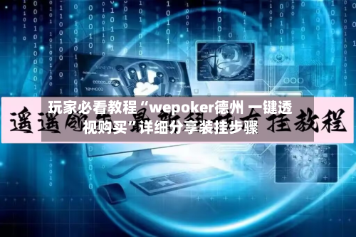 玩家必看教程“wepoker德州 一键透视购买”详细分享装挂步骤-第2张图片