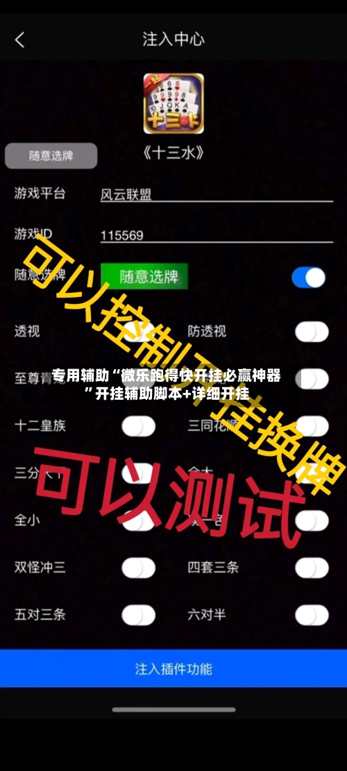专用辅助“微乐跑得快开挂必赢神器	”开挂辅助脚本+详细开挂-第2张图片