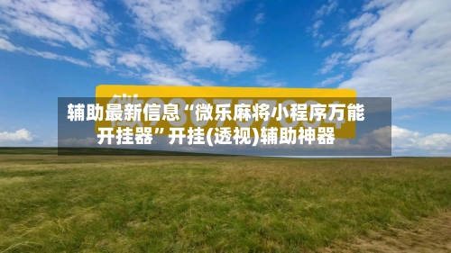 辅助最新信息“微乐麻将小程序万能开挂器	”开挂(透视)辅助神器-第2张图片