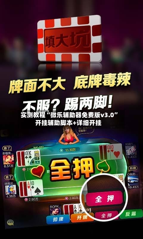 实测教程“微乐辅助器免费版v3.0”开挂辅助脚本+详细开挂