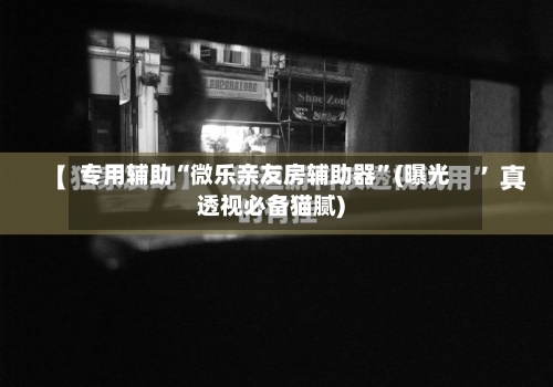 专用辅助“微乐亲友房辅助器”(曝光透视必备猫腻)-第2张图片