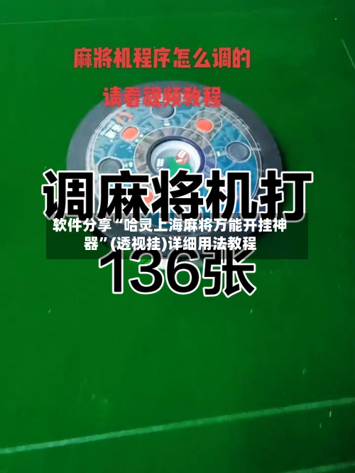 软件分享“哈灵上海麻将万能开挂神器”(透视挂)详细用法教程-第3张图片