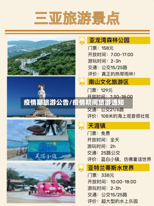疫情期旅游公告/疫情期间旅游通知