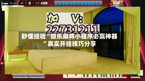 秒懂经验“微乐麻将小程序必赢神器”真实开挂技巧分享-第3张图片