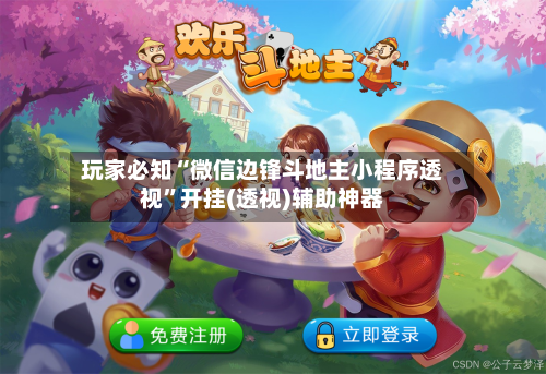 玩家必知“微信边锋斗地主小程序透视”开挂(透视)辅助神器-第2张图片