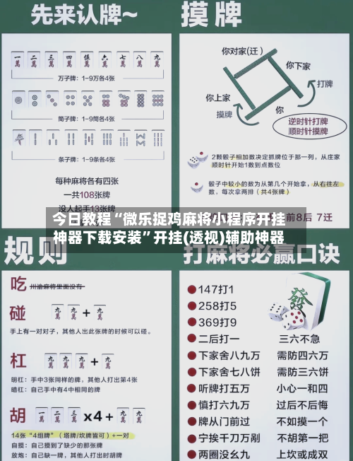 今日教程“微乐捉鸡麻将小程序开挂神器下载安装”开挂(透视)辅助神器-第3张图片