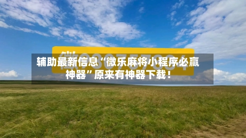 辅助最新信息“微乐麻将小程序必赢神器”原来有神器下载！-第2张图片