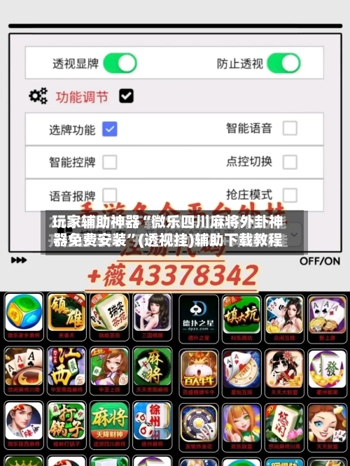 玩家辅助神器“微乐四川麻将外卦神器免费安装”(透视挂)辅助下载教程-第2张图片