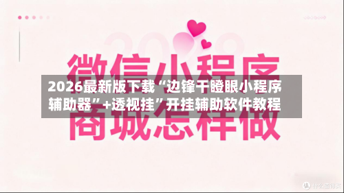 2026最新版下载“边锋干瞪眼小程序辅助器”+透视挂	”开挂辅助软件教程-第3张图片